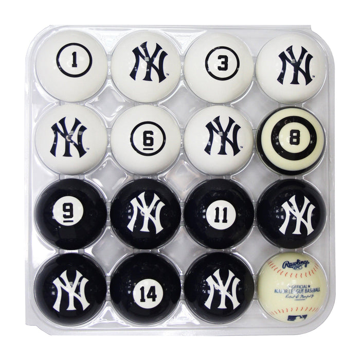 New York Yankees Billiard Ball Set with Numbers 626-2001