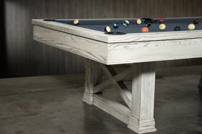 Nixon Billiards 8' Billiard Pool Table Agriturismo in Whitewash ISAF-90060