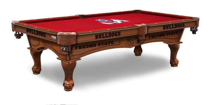 Holland Bar Stool Co. 8' Fresno State University Billiard Pool Table PT8FresSt-PCLFresSt