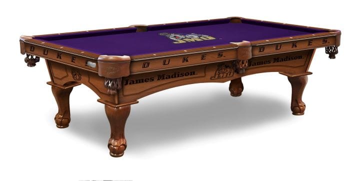 Holland Bar Stool Co. 8' James Madison University Billiard Pool Table PT8JmsMad-PCLJmsMad