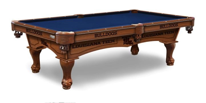 Holland Bar Stool Co. 8' Louisiana Tech University Billiard Pool Table PT8LATech-PCLPlain
