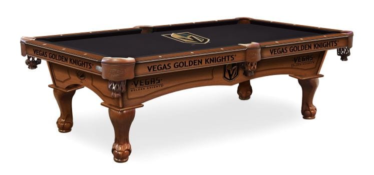 Holland Bar Stool Co. 8' Vegas Golden Knights Billiard Pool Table PT8LVGdKn-PCLLVGdKn