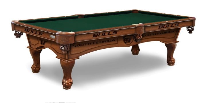 Holland Bar Stool Co. 8' University of South Florida Billiard Pool Table PT8SouFla-PCLPlain