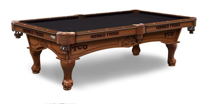 Holland Bar Stool Co. 8' Texas Christian University Billiard Pool Table PT8TexChr-PCLPlain