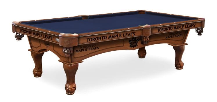 Holland Bar Stool Co. 8' Toronto Maple Leafs Billiard Pool Table PT8TorMpl-PCLPlain