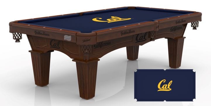 Holland Bar Stool Co. 8' University of California Billiard Pool Table PT8NavTapCal-Un-PCLCal-Un