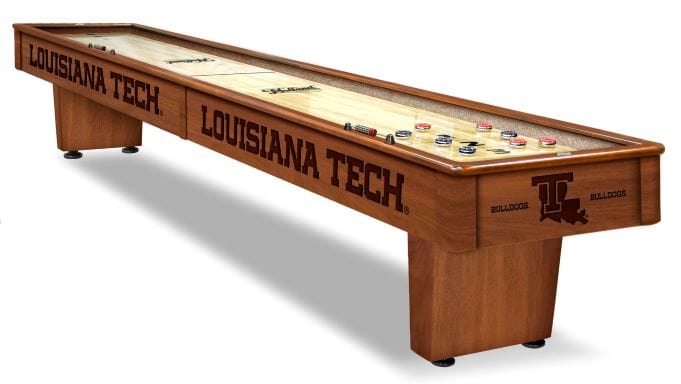 Holland Bar Stool Co. Louisiana Tech University 12' Shuffleboard Table SB12LATech