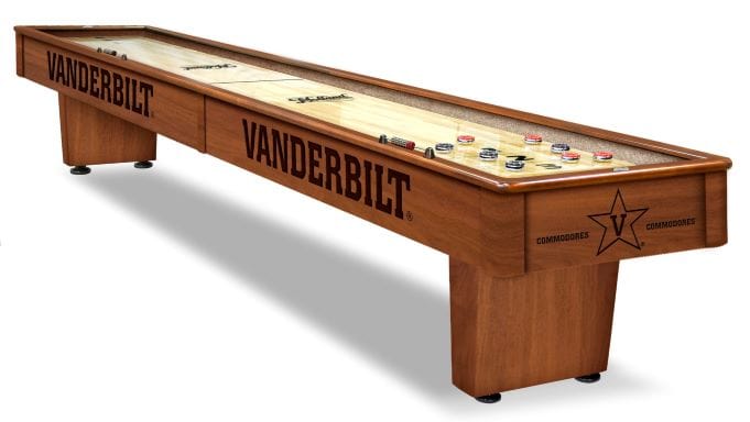 Holland Bar Stool Co. Vanderbilt University 12' Shuffleboard Table SB12Vander