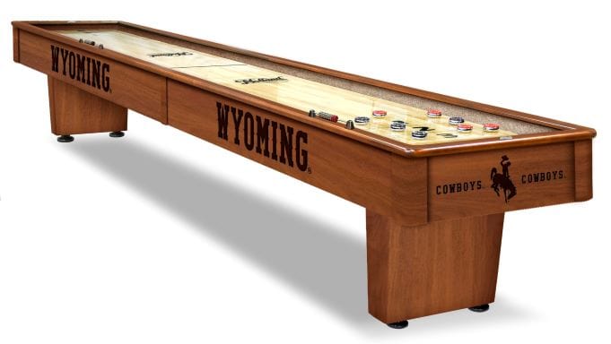 Holland Bar Stool Co. University of Wyoming 12' Shuffleboard Table SB12Wymng